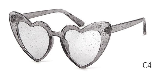 Fashion Crystal Lover Heart Glitter Sunglasses - Designer Love Sunglasses (2U44)