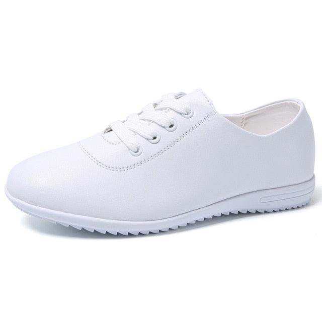 Women Autumn Flats Loafers Shoes - Genuine Leather Casual Shoes (FS)(BWS7)(F40)