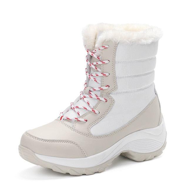 Great Women Boots - Waterproof Winter Shoes - Snow Platform Ankle Boot With Thick Fur (BB1)(BB5)(F38)(F107)