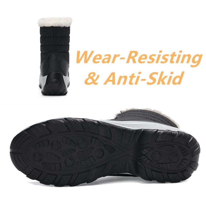 Great Women Boots - Waterproof Winter Shoes - Snow Platform Ankle Boot With Thick Fur (BB1)(BB5)(F38)(F107)