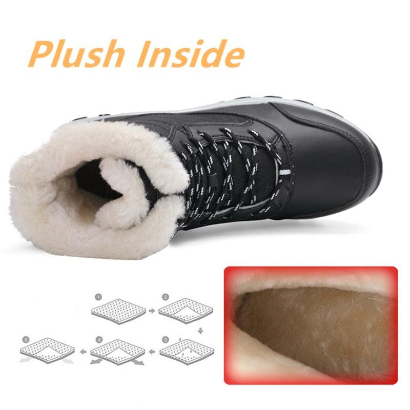 Great Women Boots - Waterproof Winter Shoes - Snow Platform Ankle Boot With Thick Fur (BB1)(BB5)(F38)(F107)