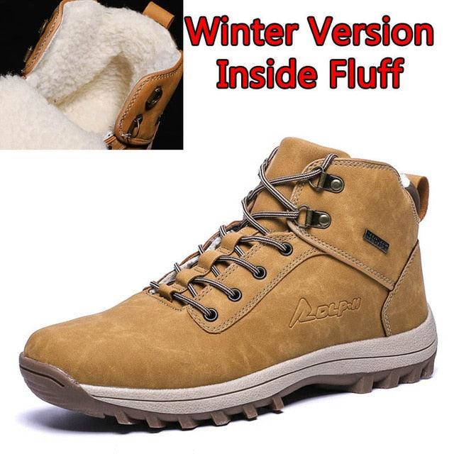 Great Men Boots - Split Leather Lace-up Men Shoes - British Snow Boots (MSB2)(MSB5)