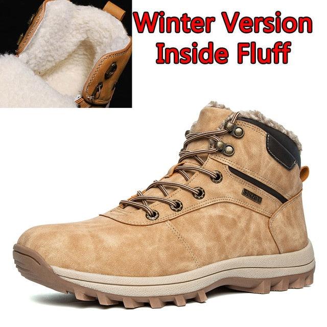 Great Men Boots - Split Leather Lace-up Men Shoes - British Snow Boots (MSB2)(MSB5)