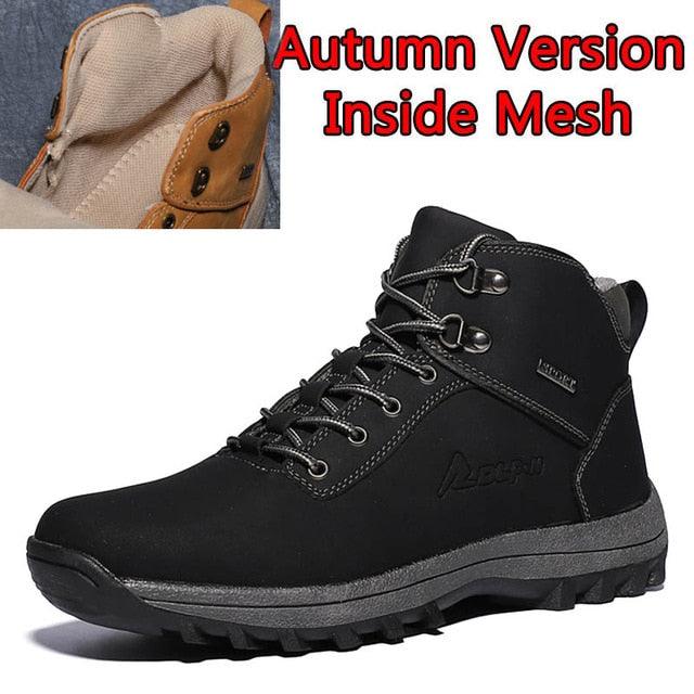 Great Men Boots - Split Leather Lace-up Men Shoes - British Snow Boots (MSB2)(MSB5)