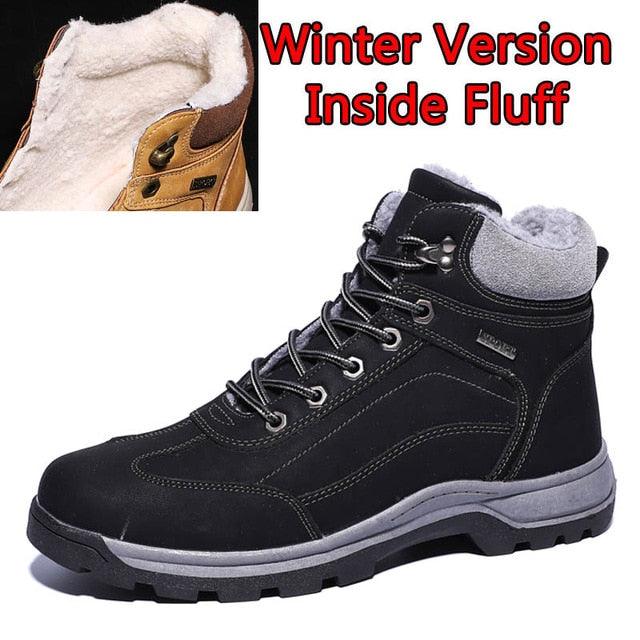 Great Men Boots - Split Leather Lace-up Men Shoes - British Snow Boots (MSB2)(MSB5)