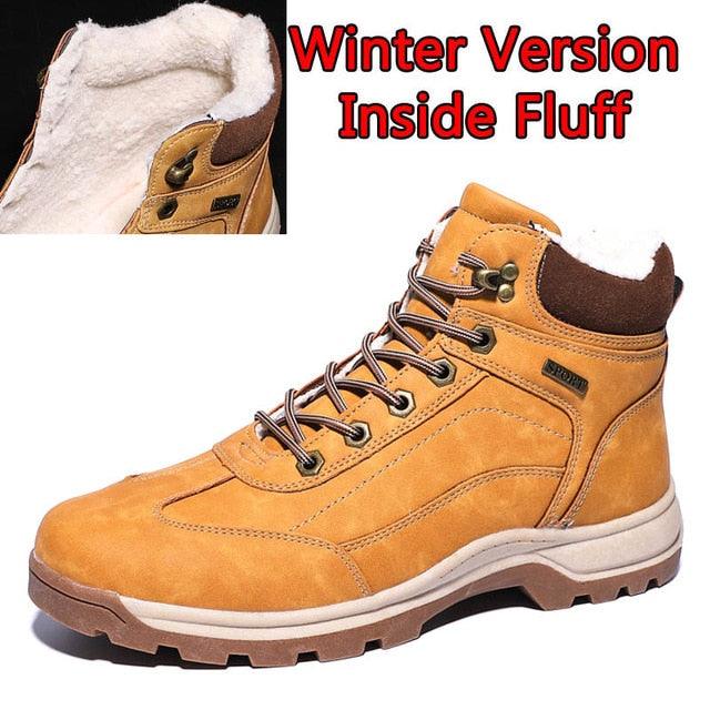 Great Men Boots - Split Leather Lace-up Men Shoes - British Snow Boots (MSB2)(MSB5)