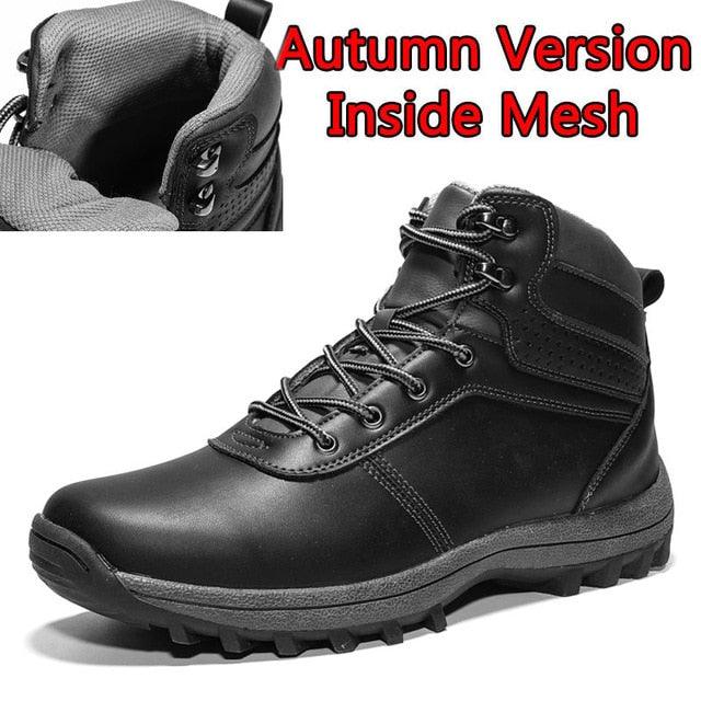 Great Men Boots - Split Leather Lace-up Men Shoes - British Snow Boots (MSB2)(MSB5)