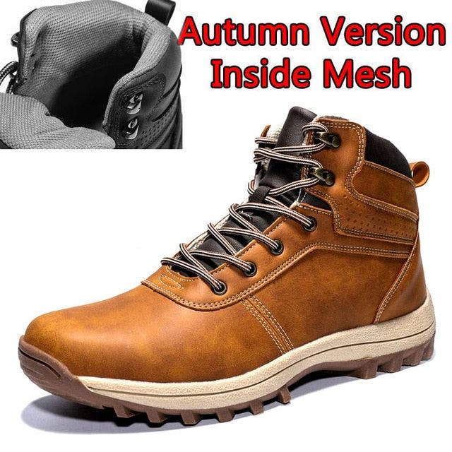 Great Men Boots - Split Leather Lace-up Men Shoes - British Snow Boots (MSB2)(MSB5)