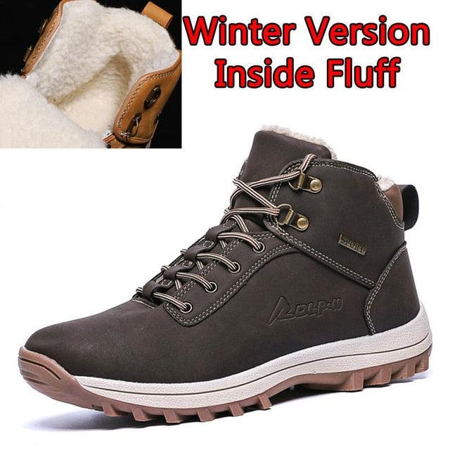 Great Men Boots - Split Leather Lace-up Men Shoes - British Snow Boots (MSB2)(MSB5)