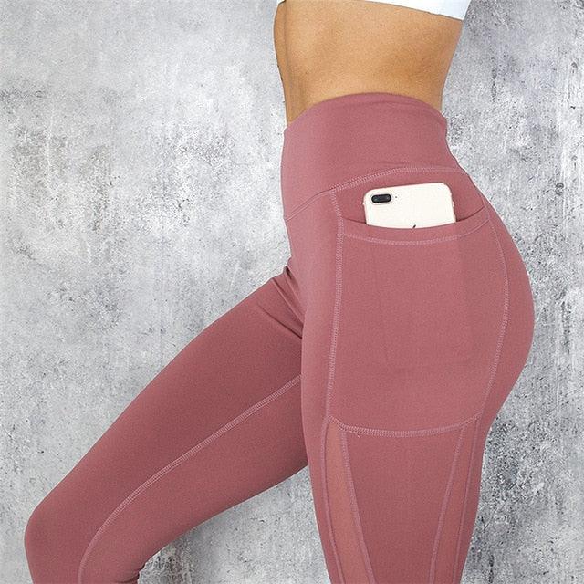 Fitness Women Leggings - Push up Women High Waist Pocket Workout Leggings - Fashion Casual (TBL)(F31)