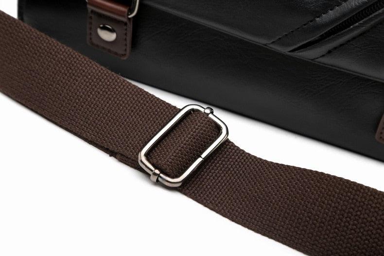Fashion Brand PU Leather Men Crossbody Bag - Casual Shoulder Bags - Travel Crossbody Bags Male Messenger bag Bags (3MA1)(LT4)(1U78) - Deals DejaVu