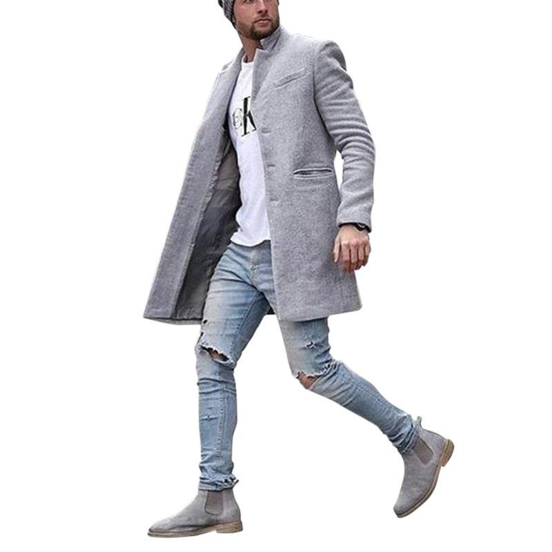Men Fashion Coat - Thickened Windbreaker Warm Coat - Long Jacket - Outwear Cardigan Tops (D100)(TM4)(CC1) - Deals DejaVu