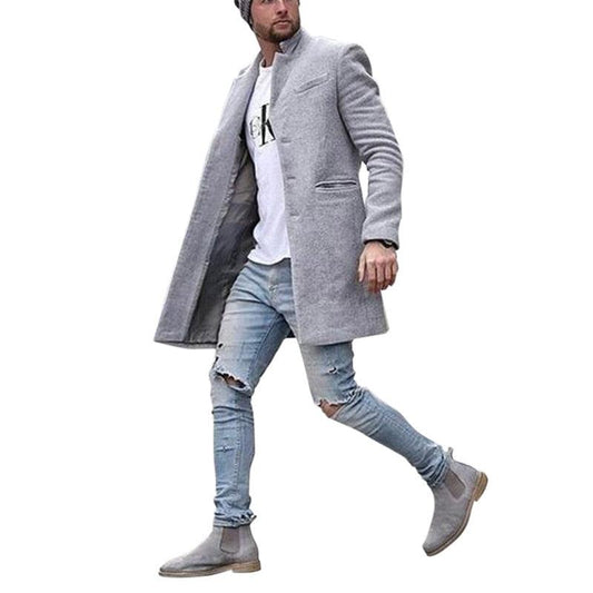 Men Fashion Coat - Thickened Windbreaker Warm Coat - Long Jacket - Outwear Cardigan Tops (D100)(TM4)(CC1) - Deals DejaVu