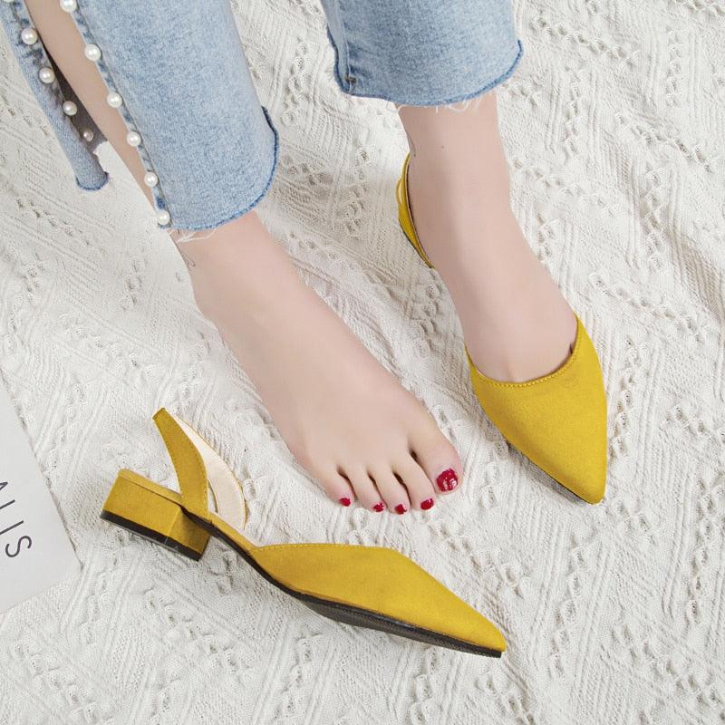 Great Summer Wild Buckle Women's High Heel - Sandals Low Heel Shoes (SH3)(SH2)(FS)(SS1)
