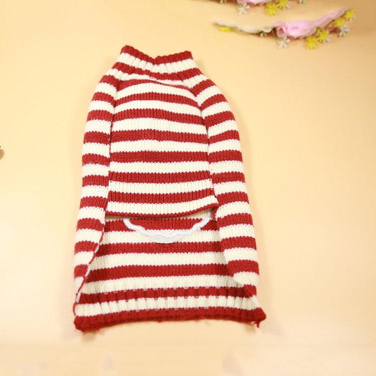 Santa Claus Elk Dog Christmas Sweaters For Small Dogs - Winter French Bulldog Sweater Chihuahua Dachshund Jumpers (W4)