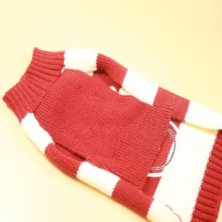 Santa Claus Elk Dog Christmas Sweaters For Small Dogs - Winter French Bulldog Sweater Chihuahua Dachshund Jumpers (W4)