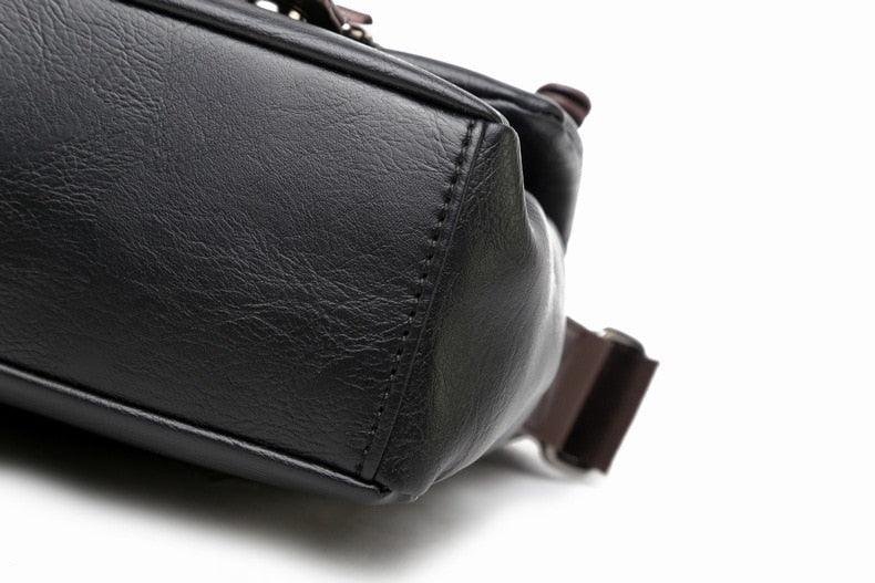 Fashion Brand PU Leather Men Crossbody Bag - Casual Shoulder Bags - Travel Crossbody Bags Male Messenger bag Bags (3MA1)(LT4)(1U78) - Deals DejaVu