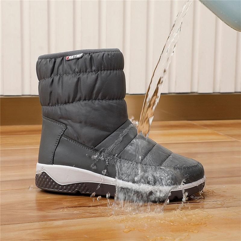 Women Winter Platform Zip Ankle Boots - Waterproof Boots - Ladies Original Breathable Casual Shoes (BB2)(CD)(WO4)(BB5)(F38)(3U38) - Deals DejaVu