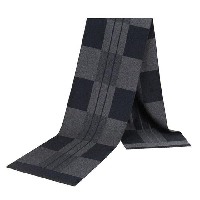 Men's Scarf - Winter Warm Cashmere Shawl Wool Luxury Chiffon Cashmere Plaid Dress Scarfs (MA7)(F103)