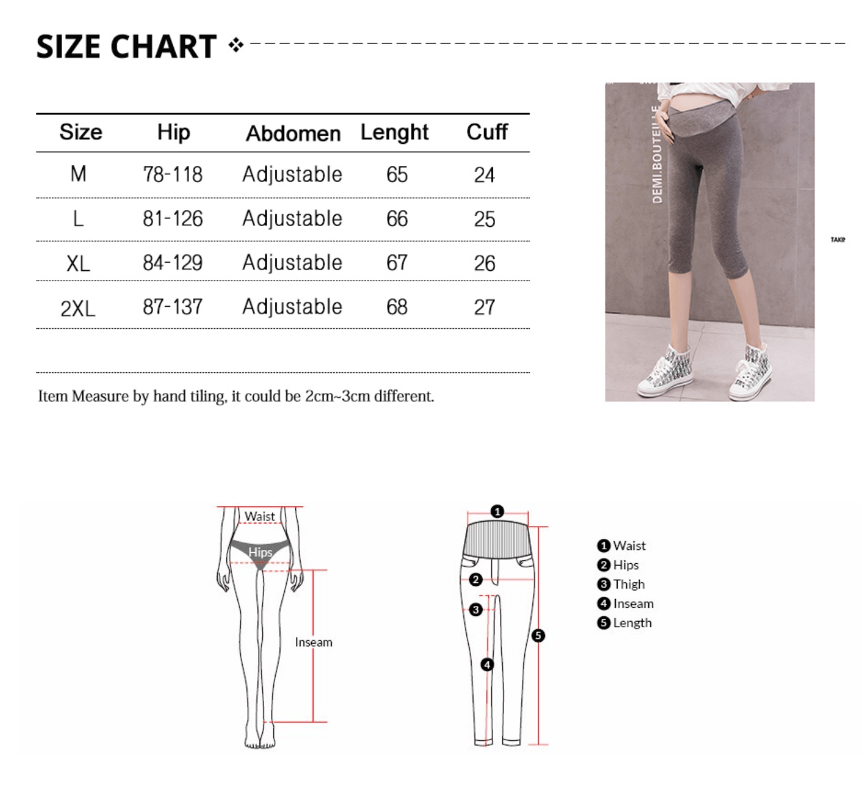 Super Cute Summer Thin Cotton Modal Maternity Legging - Low Waist Belly - Short Clothes for Pregnant Women - Pregnancy Capris (F6)(2Z7) - Deals DejaVu