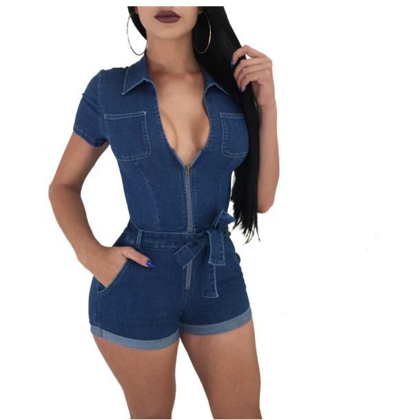 Gorgeous Trending Sleeveless Slim Shorts Jumpsuits - Women Elegant Ladies Rompers Playsuit Overalls (TBL1)(F33) - Deals DejaVu