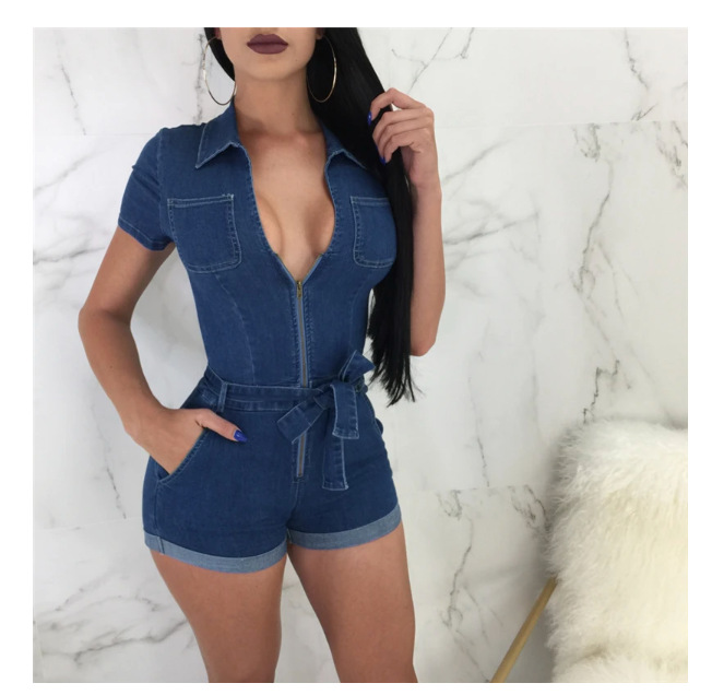 Gorgeous Trending Sleeveless Slim Shorts Jumpsuits - Women Elegant Ladies Rompers Playsuit Overalls (TBL1)(F33) - Deals DejaVu