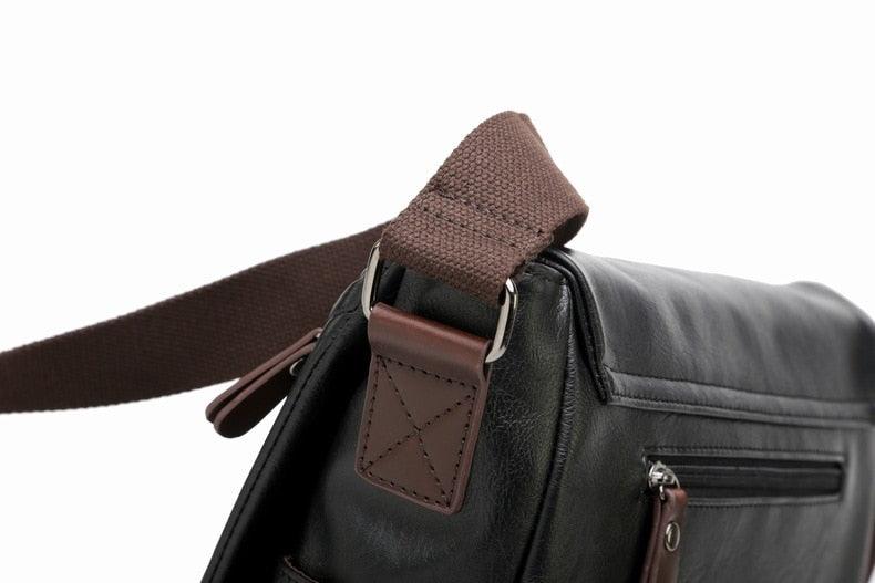 Fashion Brand PU Leather Men Crossbody Bag - Casual Shoulder Bags - Travel Crossbody Bags Male Messenger bag Bags (3MA1)(LT4)(1U78) - Deals DejaVu