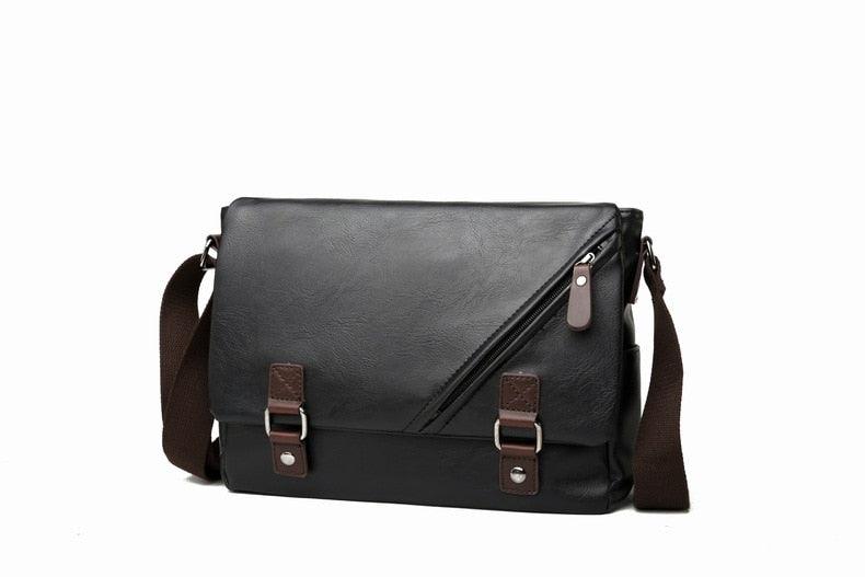 Fashion Brand PU Leather Men Crossbody Bag - Casual Shoulder Bags - Travel Crossbody Bags Male Messenger bag Bags (3MA1)(LT4)(1U78) - Deals DejaVu