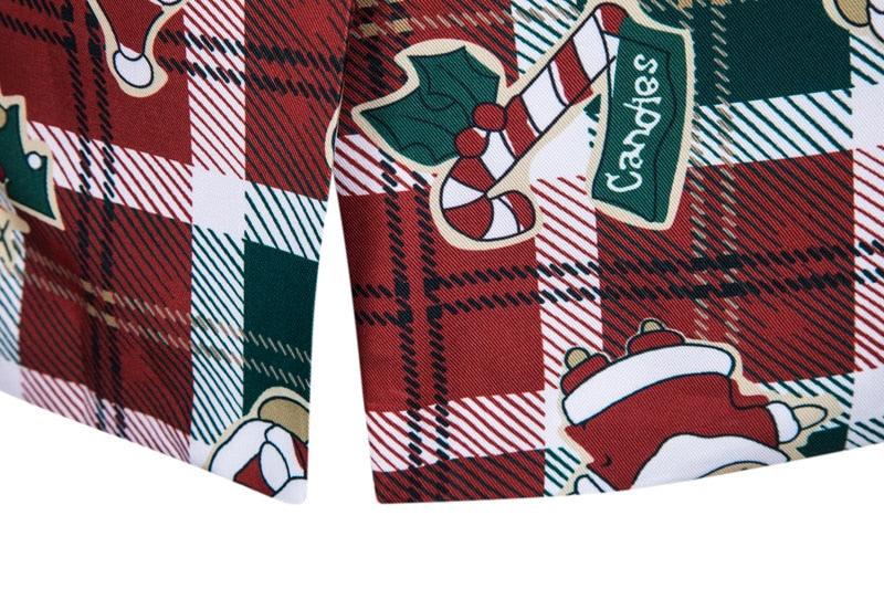 Buckle Male Blazer - Santa Claus Printed Blazers for Men (T2M)(CC5) - Deals DejaVu