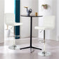Set of 2 Adjustable Bar Stools PU Leather Swivel Kitchen Counter Pub Chair (D67)(FW2)(1U67)