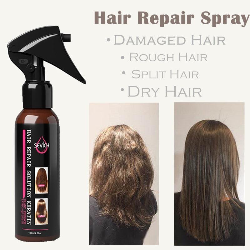 100ml Hair Repair Spray Repairs damage restore soft hair - for all hair types keratin Hair & Scalp Treatment (M1)(1U86)
