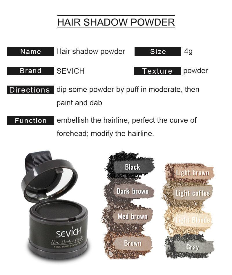12 Color Hairline Powder Hairline Shadow Cover Up Fill In Thinning Hair Unisex Hairline Shadow Powder Modified Gray Hair (M1)(1U86)