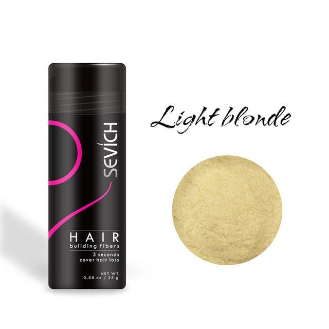 25g hair building fibers powder hair loss products bald extension thicken hair spray jar (D45)(BD1)(1U45)