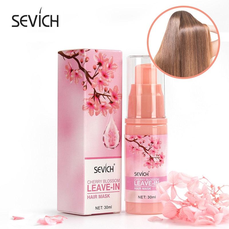 30ml Smoothes Cherry Blossom Leave-in Hair Mask Amino acid Hair Care Mask Help Repair Damaged Hair Nourishing Hair Mask (M1)(1U86)