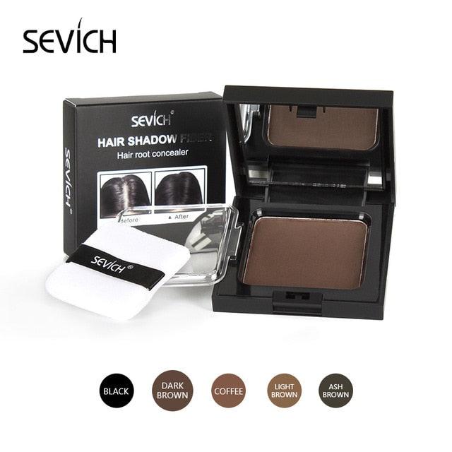 5 Colors 12g Hair Shadow Powder Waterproof Hairline Edge Control Powder Root Cover Up Dark Brown Hair Concealer With Puff(M1)(M2)(1U86)