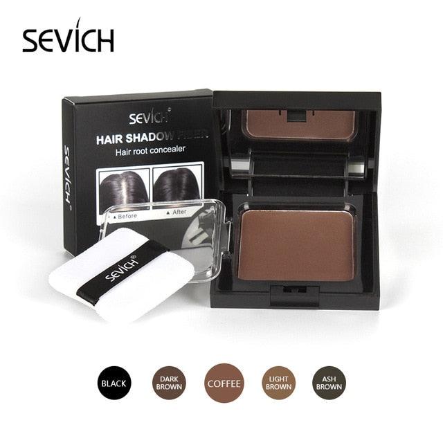 5 Colors 12g Hair Shadow Powder Waterproof Hairline Edge Control Powder Root Cover Up Dark Brown Hair Concealer With Puff(M1)(M2)(1U86)