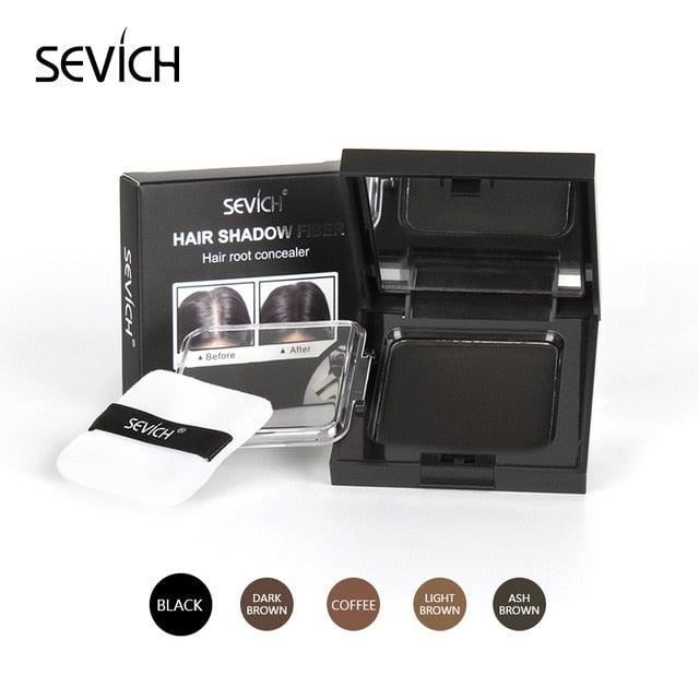 5 Colors 12g Hair Shadow Powder Waterproof Hairline Edge Control Powder Root Cover Up Dark Brown Hair Concealer With Puff(M1)(M2)(1U86)