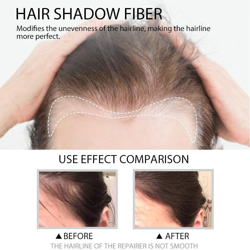 5 Colors 12g Hair Shadow Powder Waterproof Hairline Edge Control Powder Root Cover Up Dark Brown Hair Concealer With Puff(M1)(M2)(1U86)