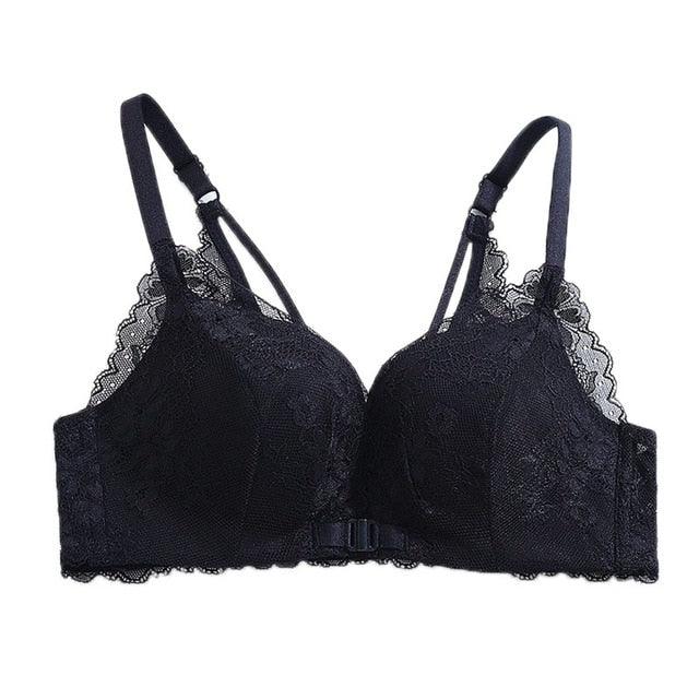 Sexy Seamless Front Closure Sexy Lace Bras - Wireless Push Up Bra - Comfort Underwear (2U27)