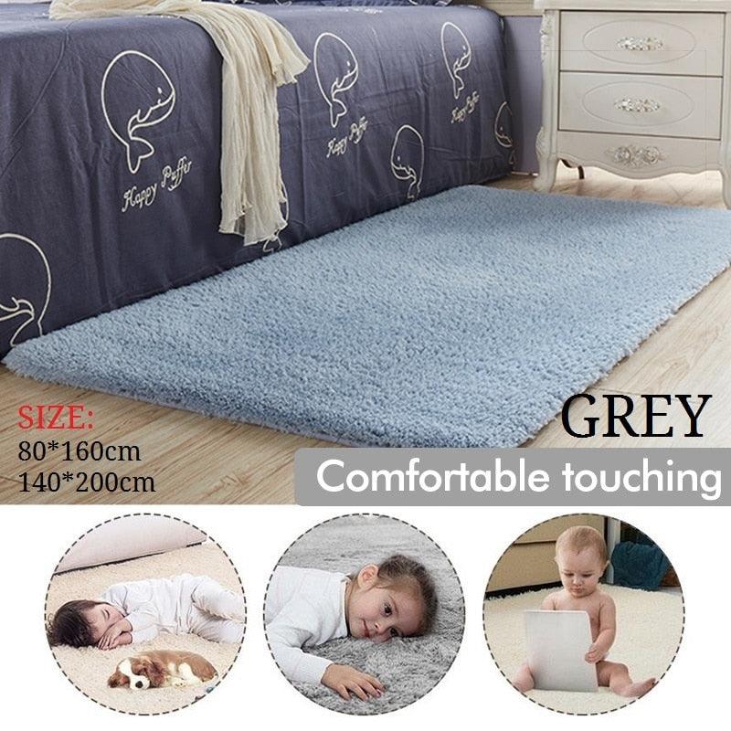 Living Room Home Warm Plush Floor Rugs Fluffy Mats - Kids Room Faux Fur (RU3)(1U68)