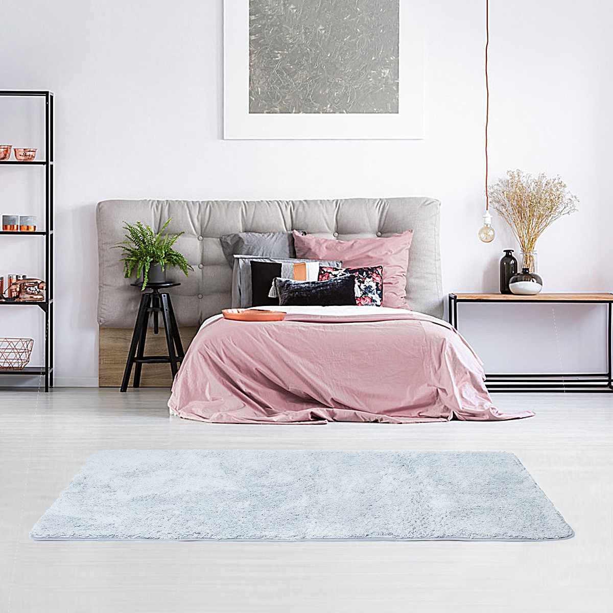Living Room Home Warm Plush Floor Rugs Fluffy Mats - Kids Room Faux Fur (RU3)(1U68)