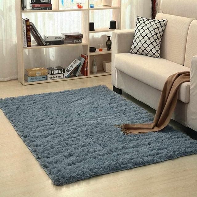 Plush Soft Fluffy Mats Floor Rug Bedroom Mat Modern Non Slip Area Rug Living Room Mats (D68)(RU2)(2U68)