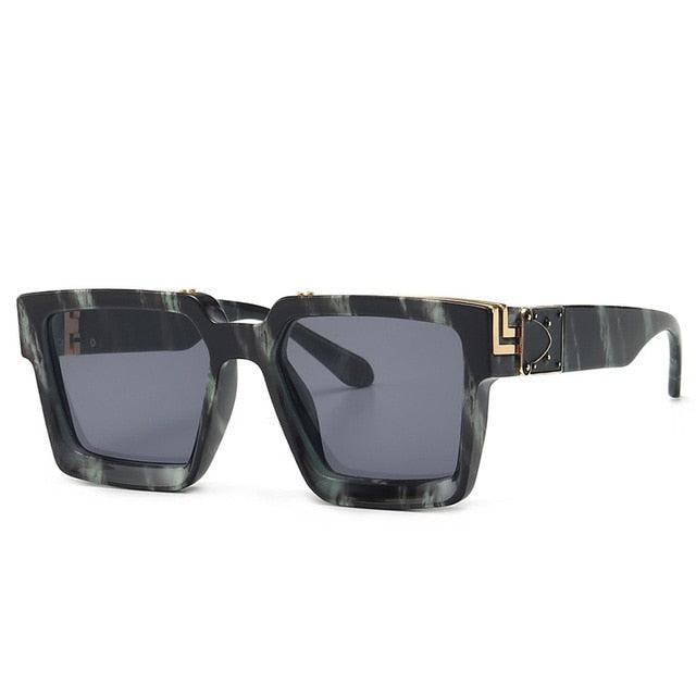 Shield Square Sunglasses - Luxury Designer Sun Glasses (2U102)