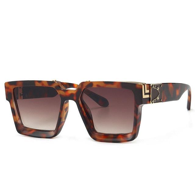 Shield Square Sunglasses - Luxury Designer Sun Glasses (2U102)