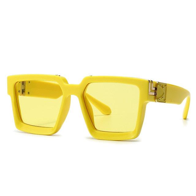 Shield Square Sunglasses - Luxury Designer Sun Glasses (2U102)