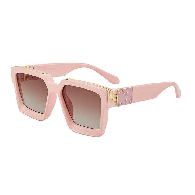 Shield Square Sunglasses - Luxury Designer Sun Glasses (2U102)
