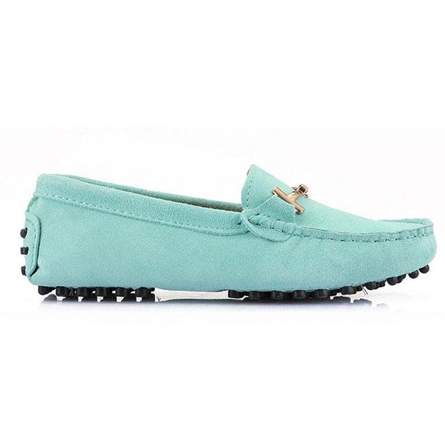 Trending Women's Genuine Leather Flat Shoes - Casual Loafers Slip On - Lady Driving Shoes (FS)(CD)(F40)(F42)