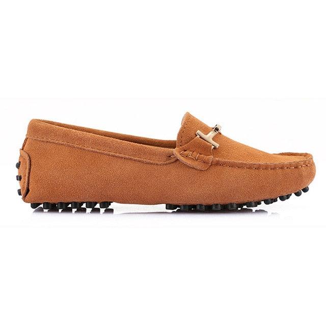 Trending Women's Genuine Leather Flat Shoes - Casual Loafers Slip On - Lady Driving Shoes (FS)(CD)(F40)(F42)