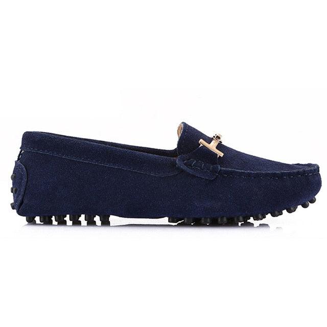 Trending Women's Genuine Leather Flat Shoes - Casual Loafers Slip On - Lady Driving Shoes (FS)(CD)(F40)(F42)