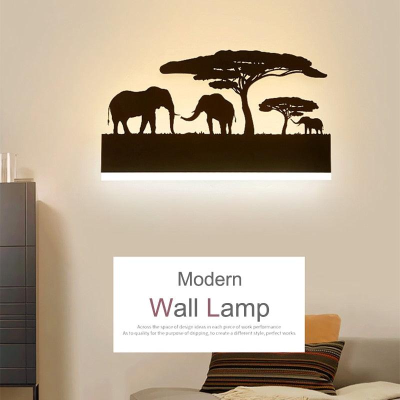 Simple art deco metal black wall lamp LED modern painted night light with 6 styles (LL6)(LL4)(LL5)(F58)